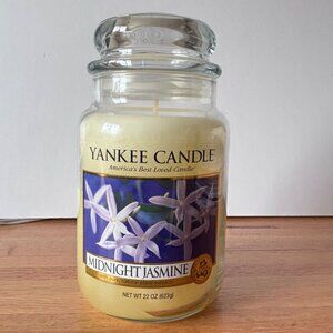 Yankee Candle Midnight Jasmine 22 Oz Large Jar With Lid Housewarmer Floral White